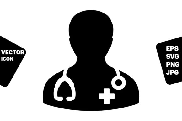 Ask a Doctor Icon Vector Male Person