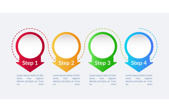 Company Future Path Vector Infographic