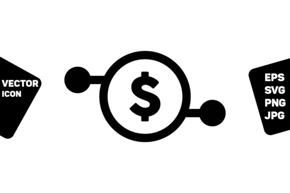 Digital Dollar Symbol Icon: Graphics and Icons for Modern Design