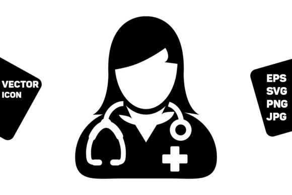 Doctor Icon Vector Graphics for Editorial Use