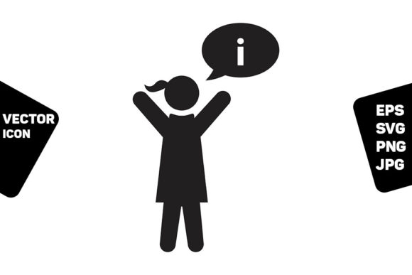 Feedback Icon Vector Female Person Sign
