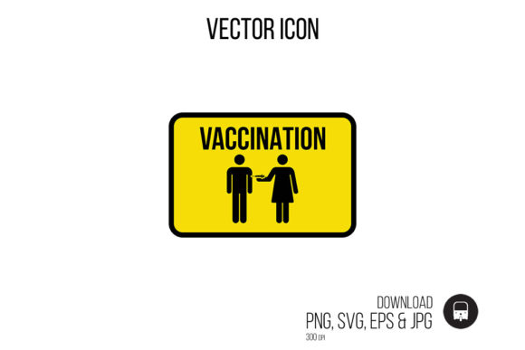 Immunization Poster Icon Vector Graphics