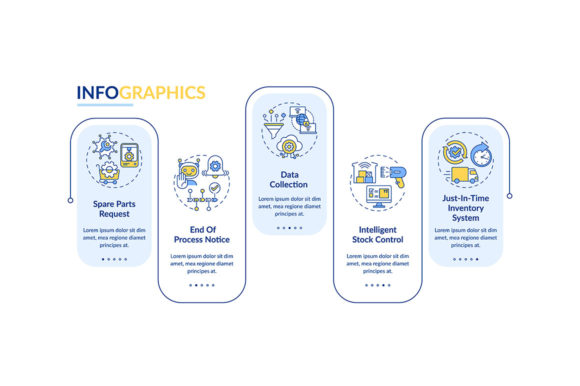M2M Communication Vector Infographic for Embroidery Projects