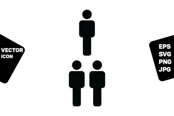 Male Icon Vector Group of People Symbol Graphics