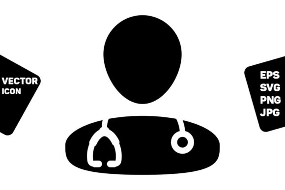 Nurse Icon Vector for Medical Branding