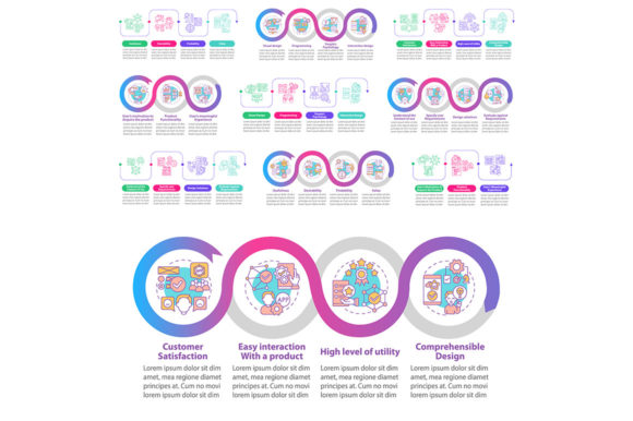 UX Basics Vector Infographic Template Graphics